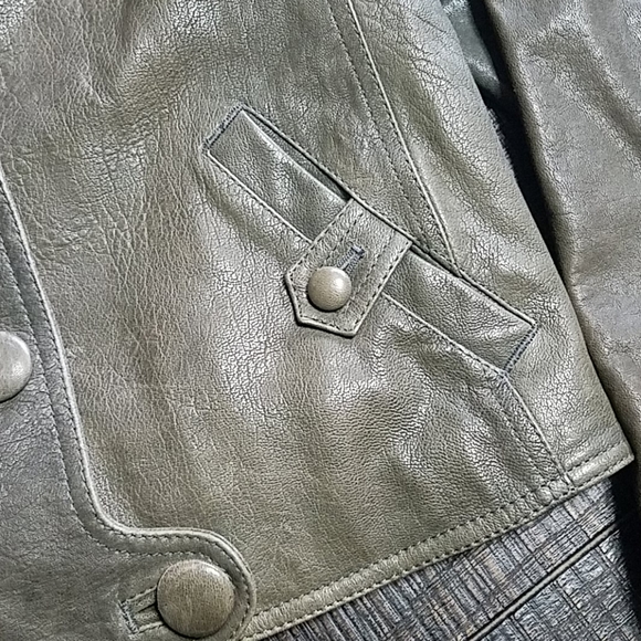 3.1 Phillip Lim Leather Moto Button Jacket - Picture 7 of 16